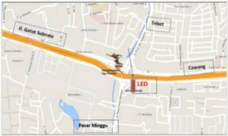 Gatot Subroto — Jakarta Selatan — Location map