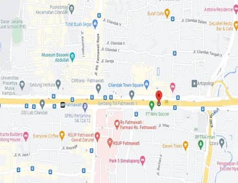 TB Simatupang — Citos A — Location map