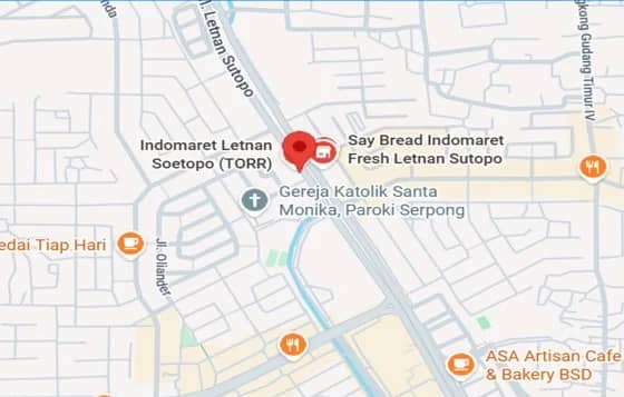 Letnan Sutopo — Serpong — Location map